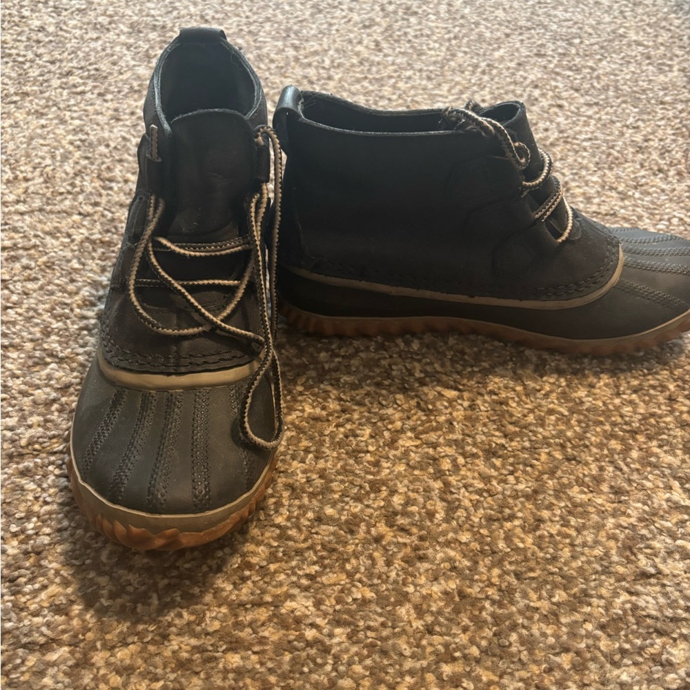 Sorel Black Ankle Boots